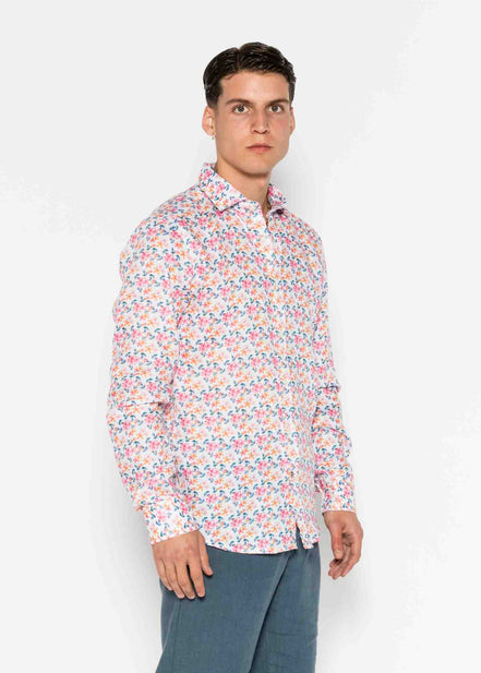 CAMISA M/L ESTAMPADA LINO