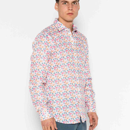 CAMISA M/L ESTAMPADA LINO