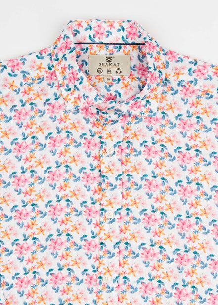 CAMISA M/L ESTAMPADA LINO