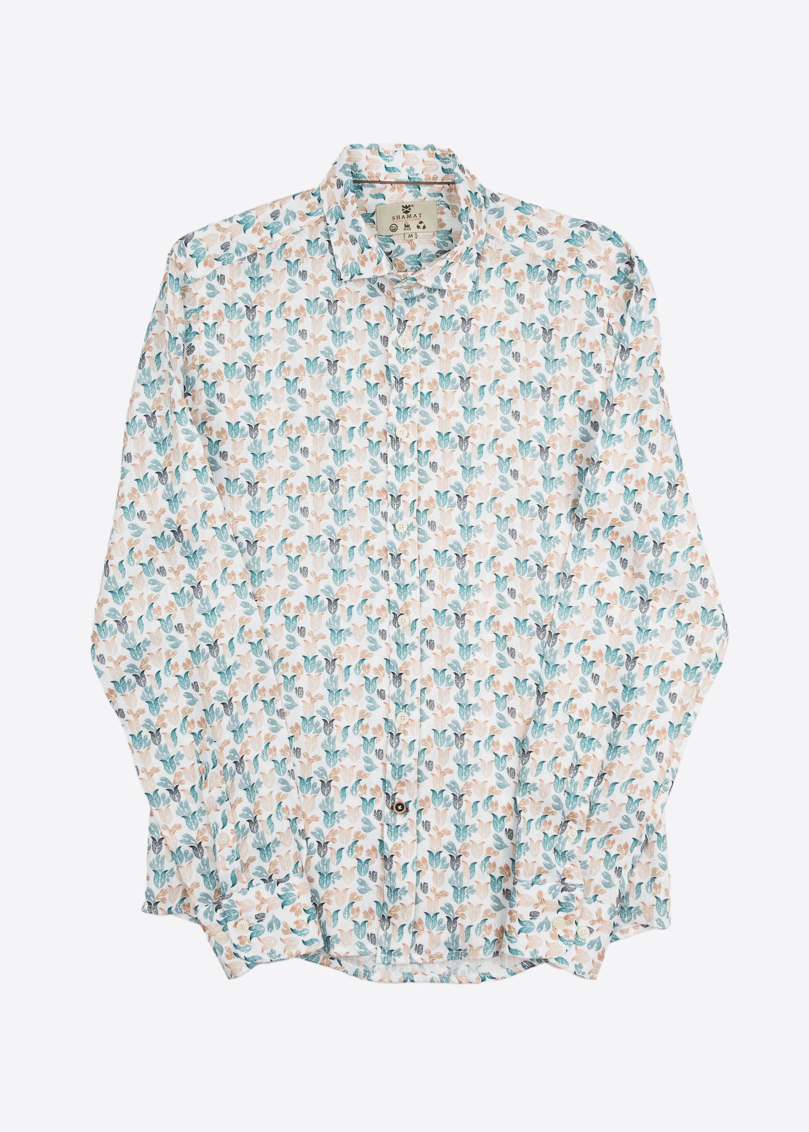 CAMISA M/L ESTAMPADA LINO
