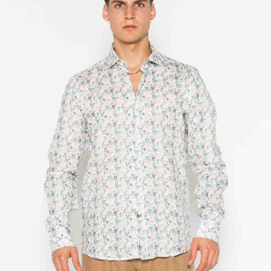 CAMISA M/L ESTAMPADA LINO