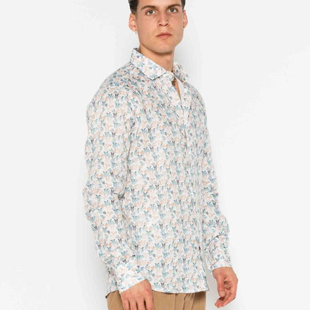 CAMISA M/L ESTAMPADA LINO