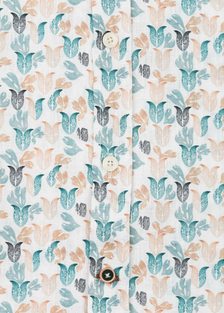CAMISA M/L ESTAMPADA LINO