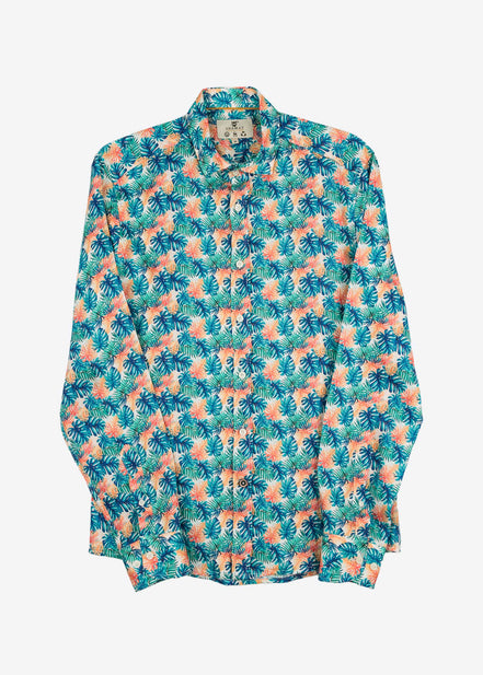 CAMISA M/L ESTAMPADA LINO