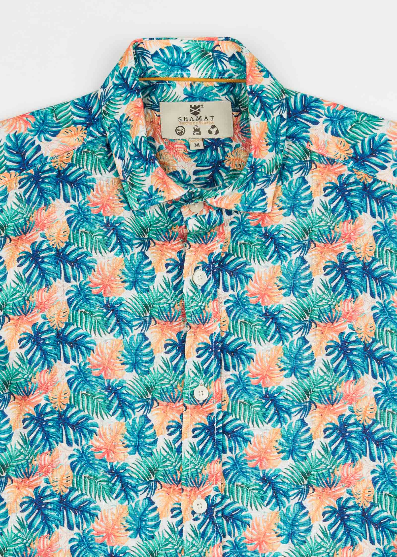 CAMISA M/L ESTAMPADA LINO