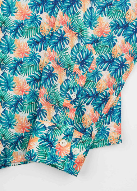 CAMISA M/L ESTAMPADA LINO