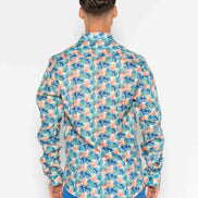 CAMISA M/L ESTAMPADA LINO