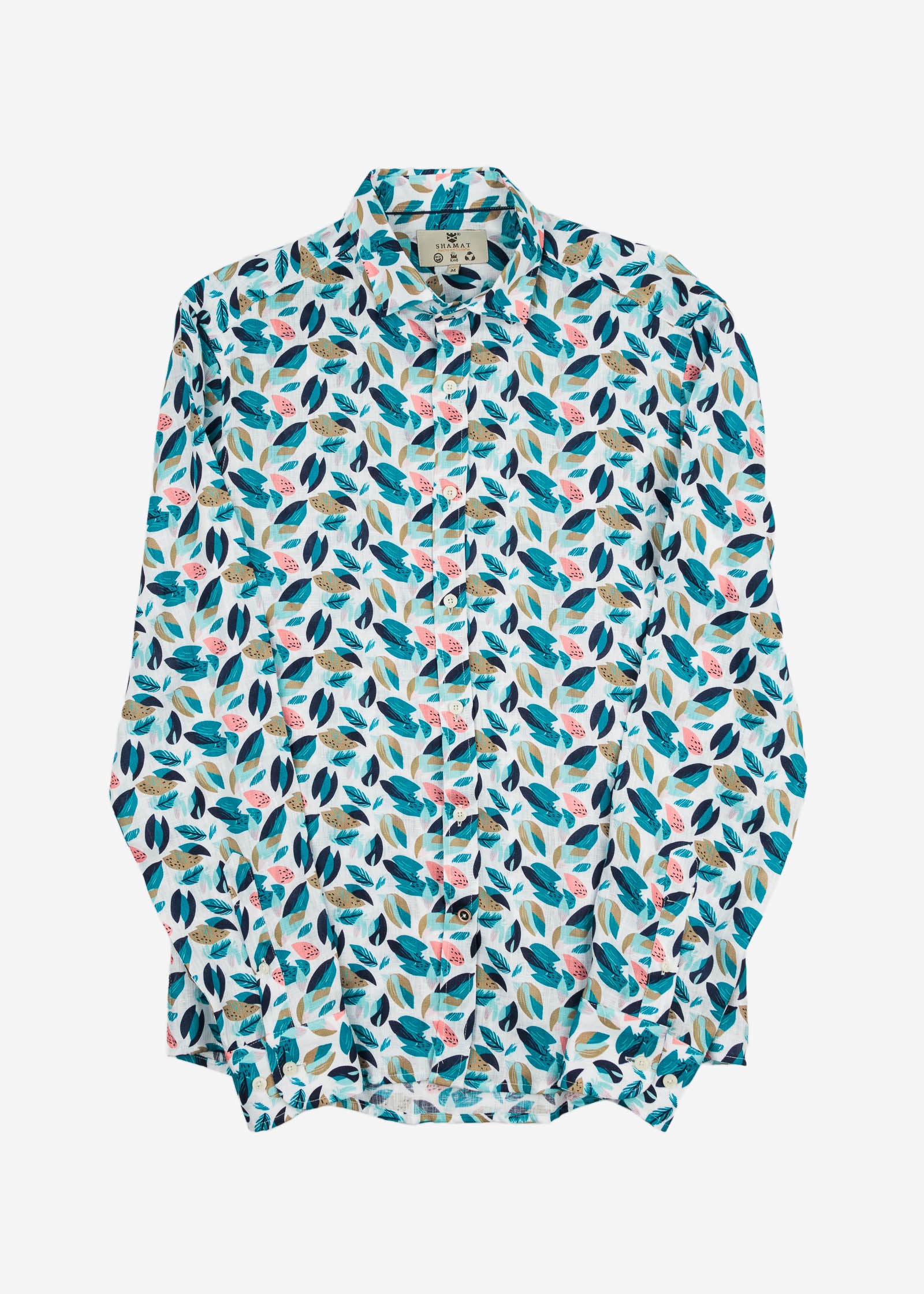 CAMISA M/L ESTAMPADA LINO