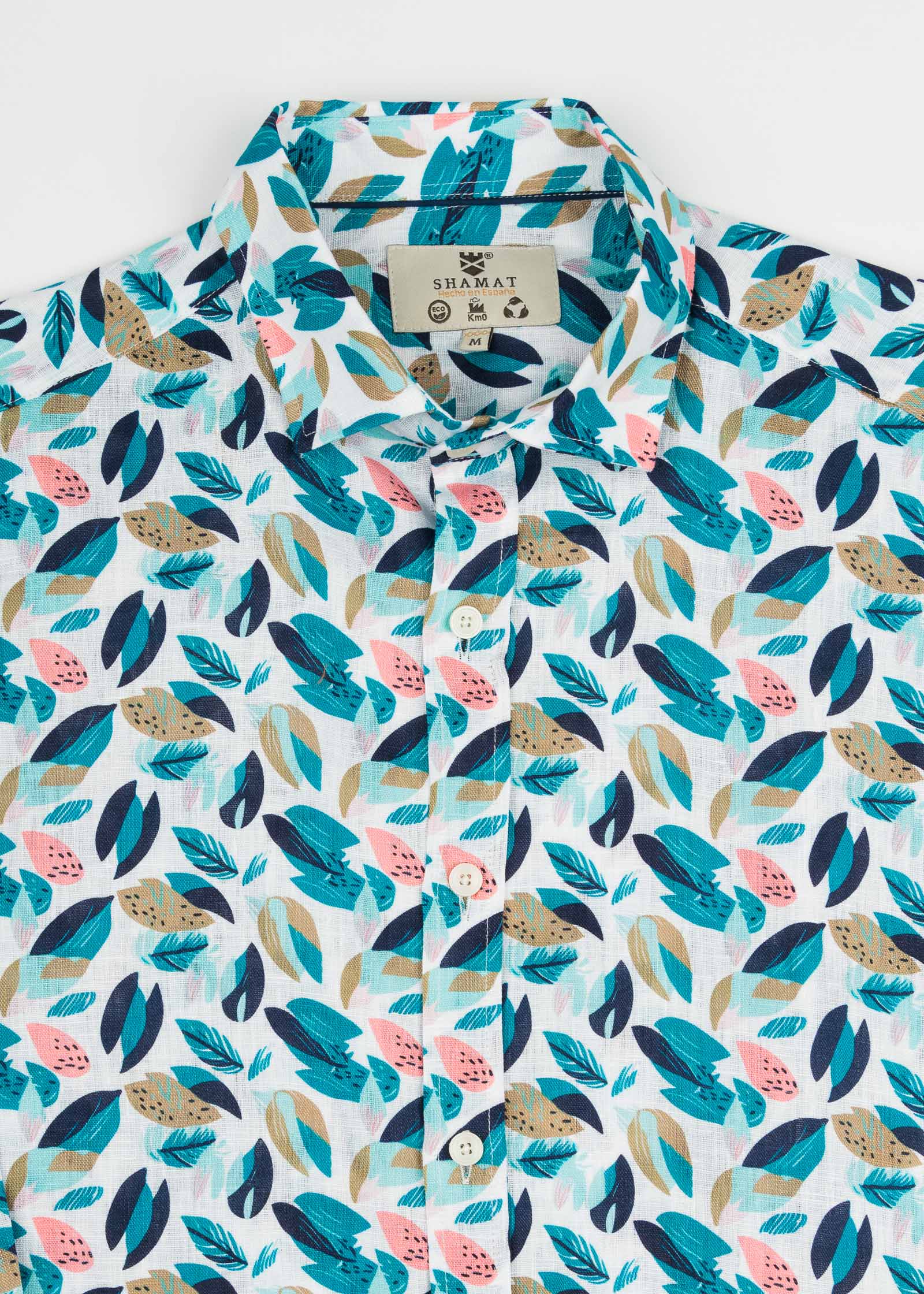 CAMISA M/L ESTAMPADA LINO