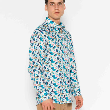 CAMISA M/L ESTAMPADA LINO