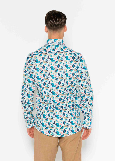 CAMISA M/L ESTAMPADA LINO