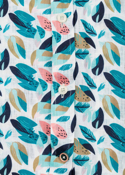 CAMISA M/L ESTAMPADA LINO