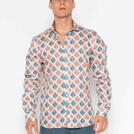 CAMISA M/L ESTAMPADA LINO