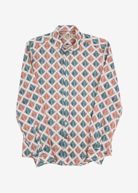CAMISA M/L ESTAMPADA LINO