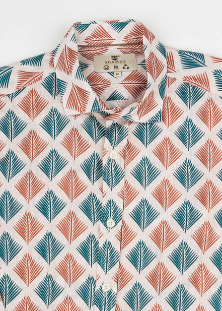 CAMISA M/L ESTAMPADA LINO