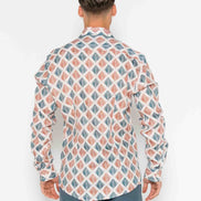 CAMISA M/L ESTAMPADA LINO