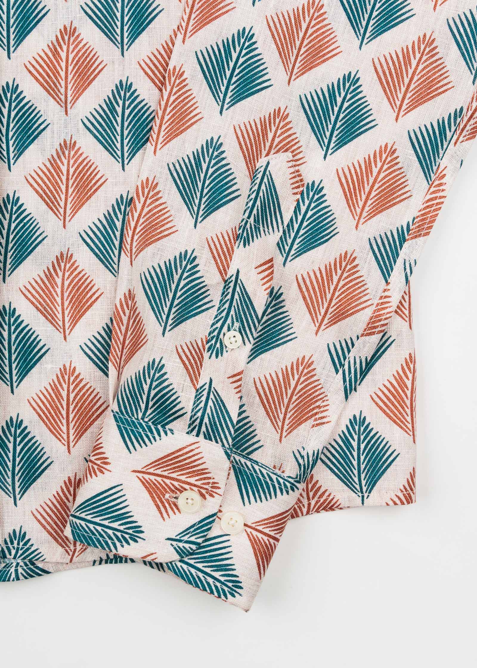 CAMISA M/L ESTAMPADA LINO