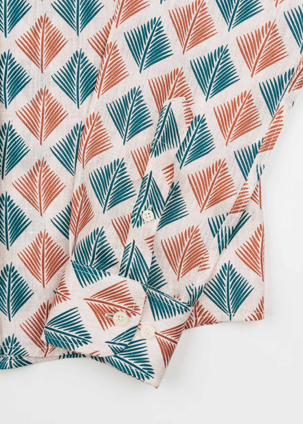 CAMISA M/L ESTAMPADA LINO