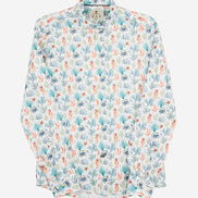 CAMISA M/L ESTAMPADA LINO CORAL