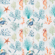 CAMISA M/L ESTAMPADA LINO CORAL