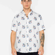 CAMISA M/C ESTAMPADA LINO PEACHES