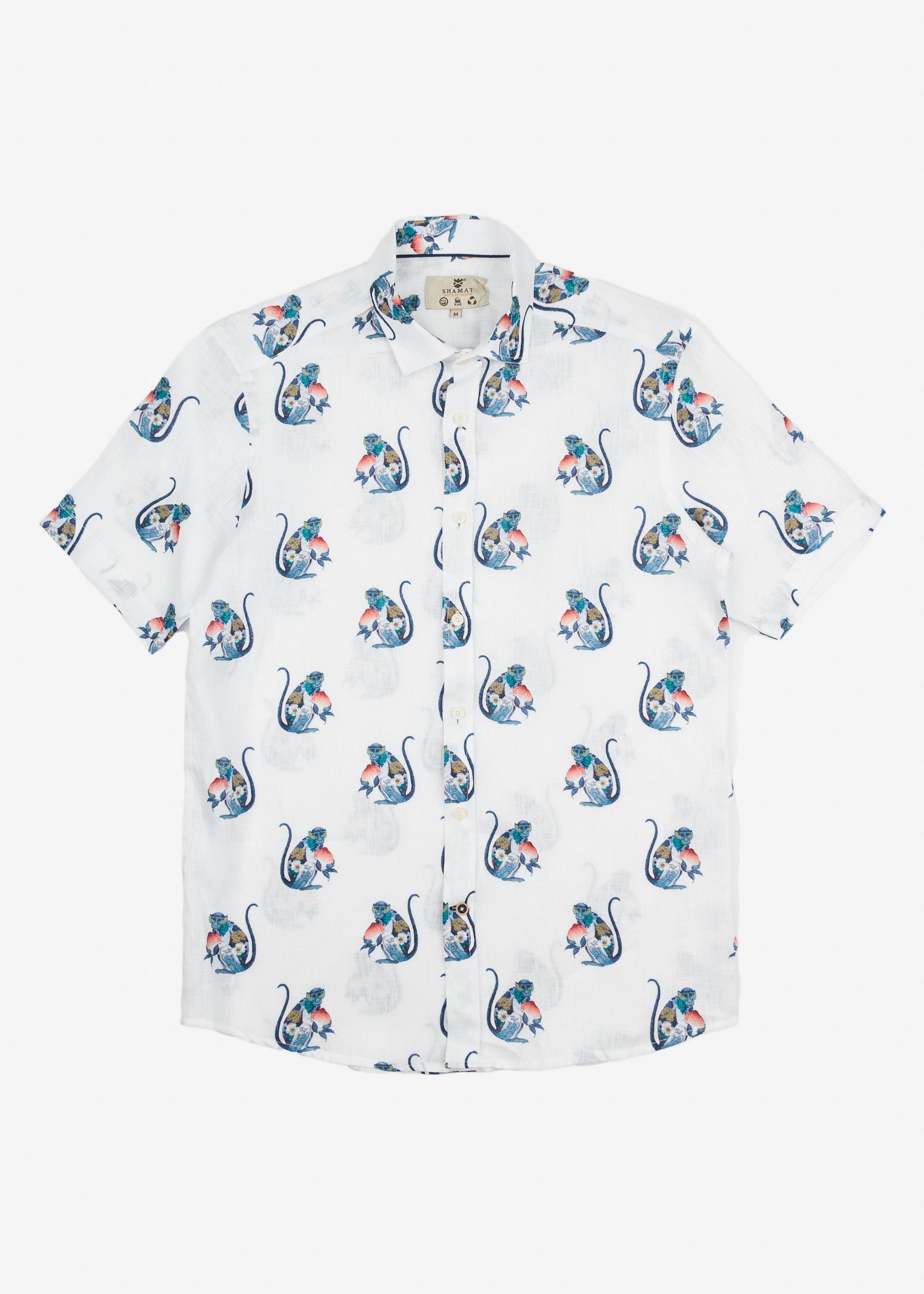 CAMISA M/C ESTAMPADA LINO PEACHES