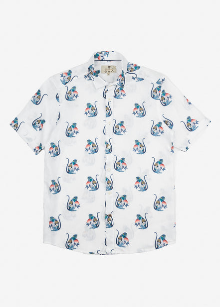 CAMISA M/C ESTAMPADA LINO PEACHES