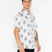 CAMISA M/C ESTAMPADA LINO PEACHES