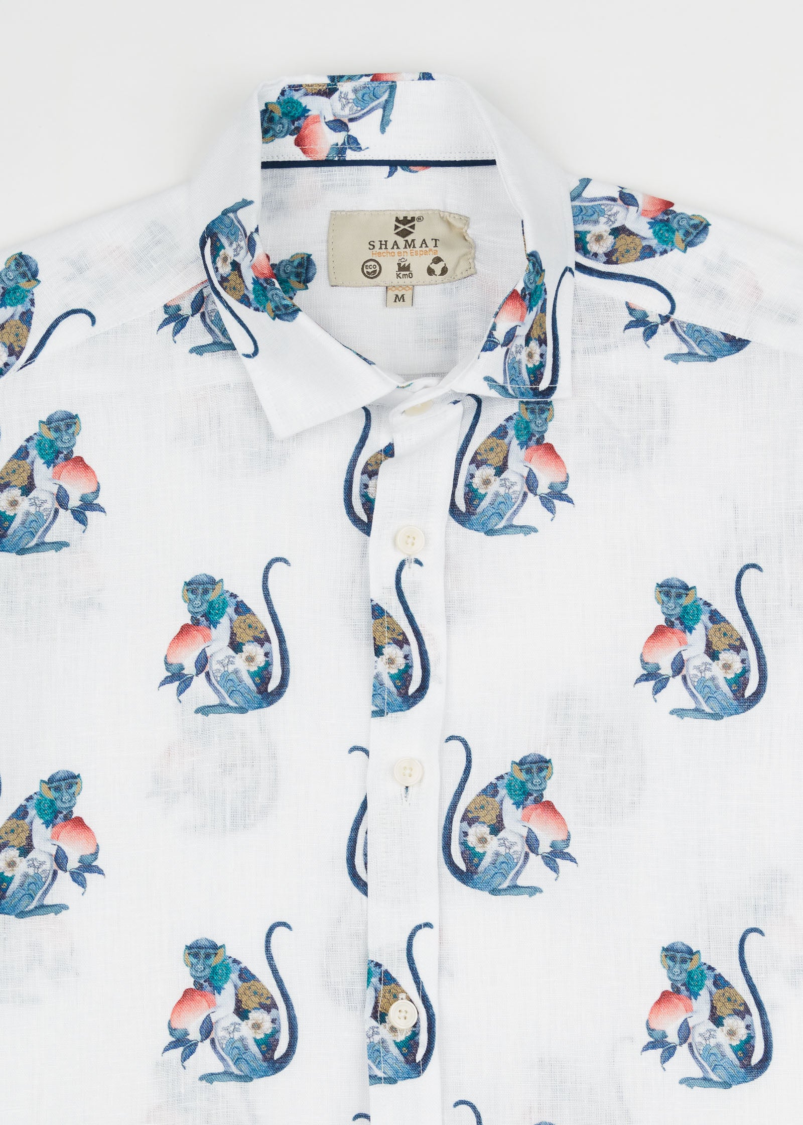 CAMISA M/C ESTAMPADA LINO PEACHES