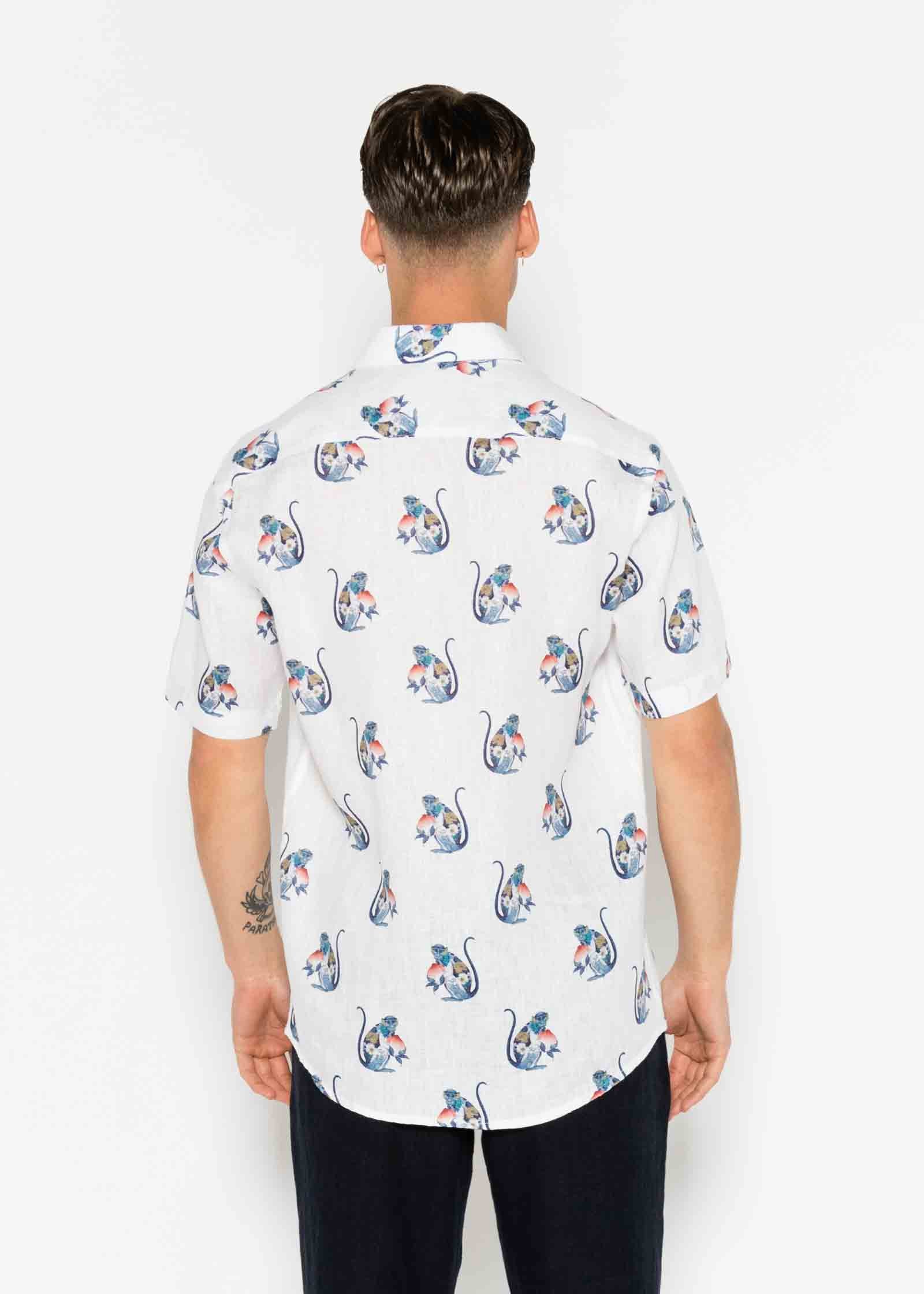 CAMISA M/C ESTAMPADA LINO PEACHES
