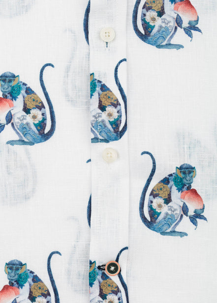CAMISA M/C ESTAMPADA LINO PEACHES