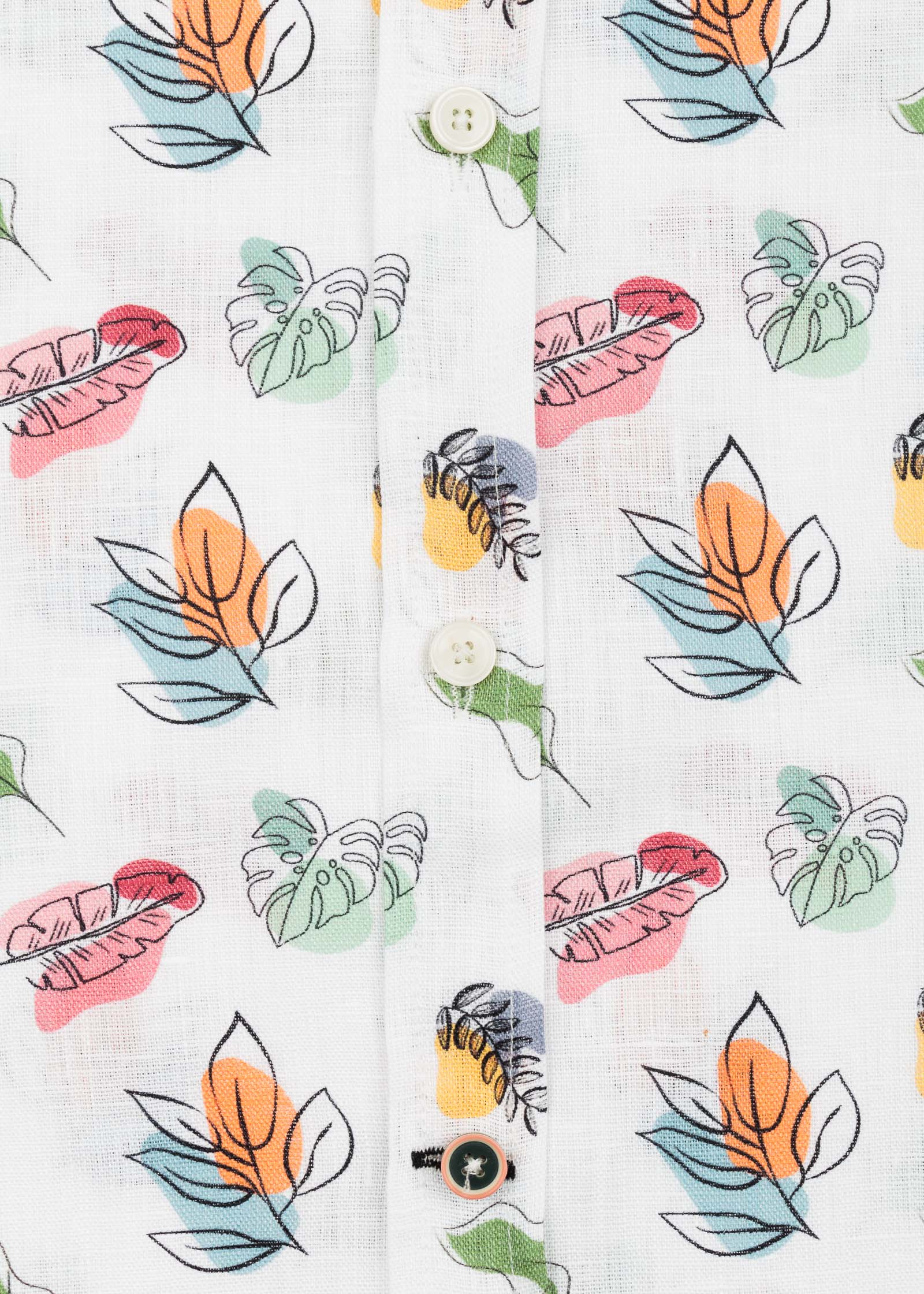 CAMISA M/C ESTAMPADA LINO