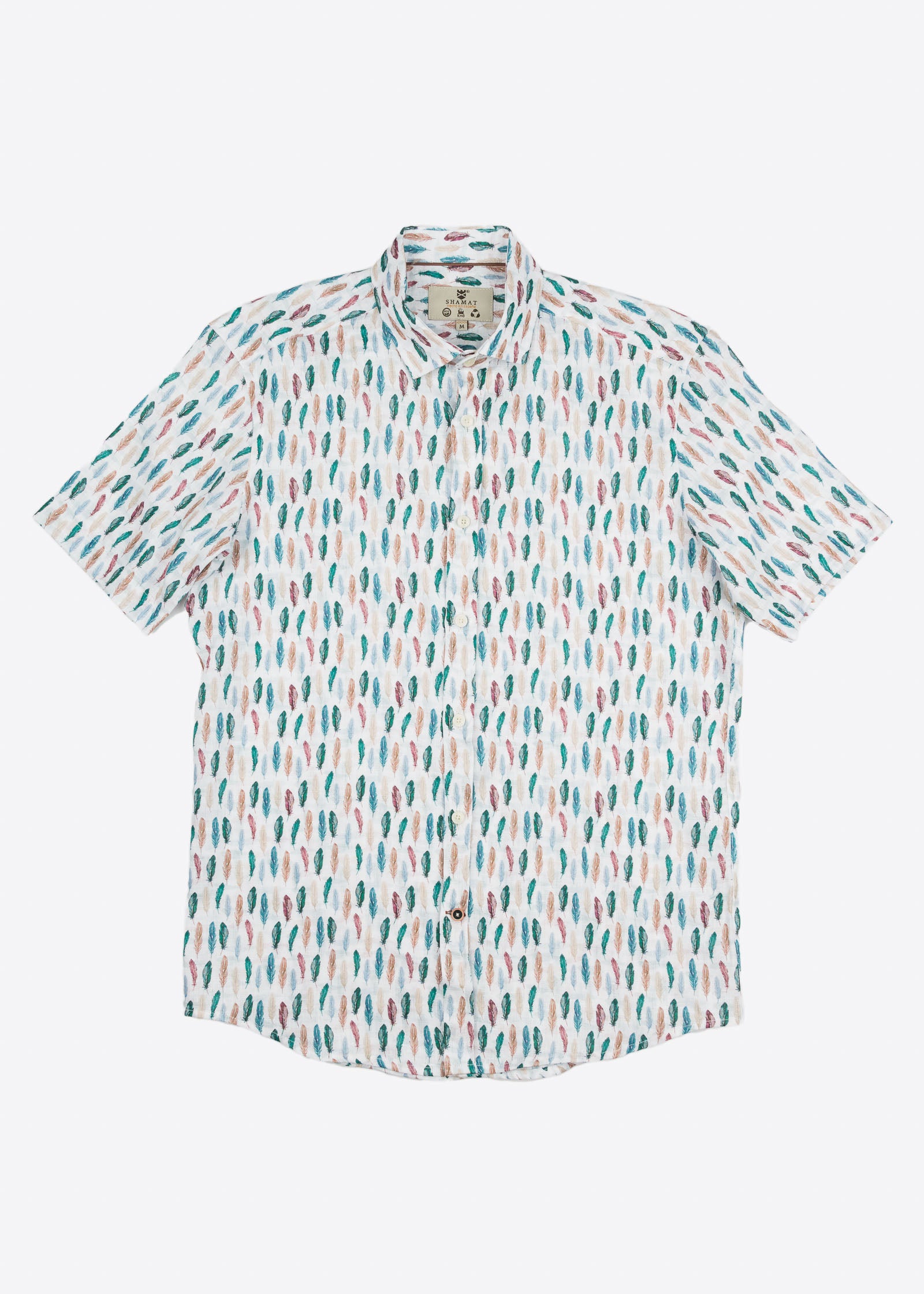 CAMISA M/C ESTAMPADA LINO