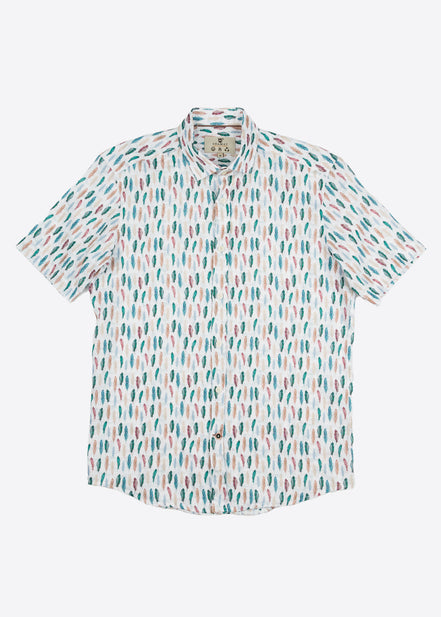 CAMISA M/C ESTAMPADA LINO