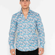 CAMISA ESTAMPADA ELASTÁN FLAMINGO