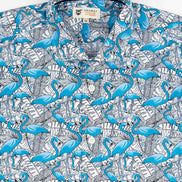 CAMISA ESTAMPADA ELASTÁN FLAMINGO