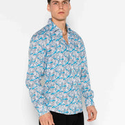 CAMISA ESTAMPADA ELASTÁN FLAMINGO