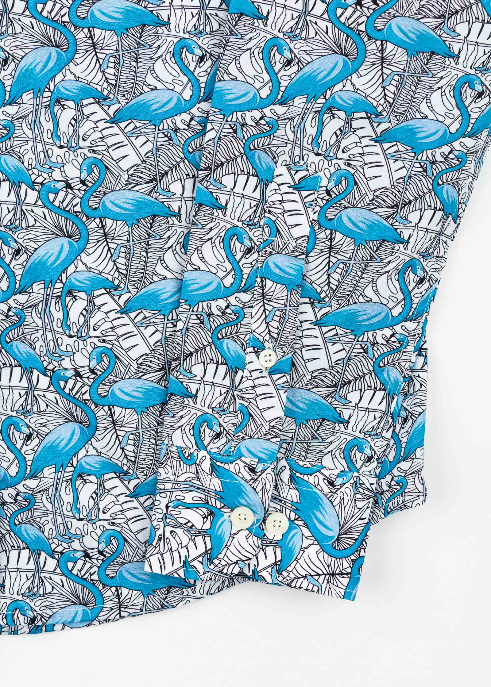 CAMISA ESTAMPADA ELASTÁN FLAMINGO