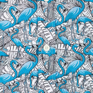 CAMISA ESTAMPADA ELASTÁN FLAMINGO