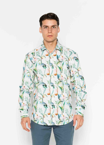CAMISA ESTAMPADA ELASTÁN BALEARICA