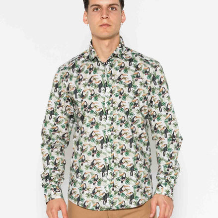 CAMISA ESTAMPADA ELASTÁN TUCÁN