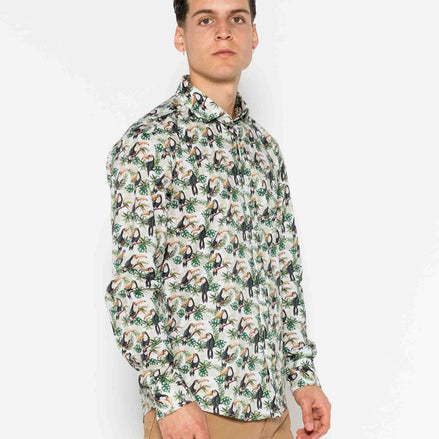 CAMISA ESTAMPADA ELASTÁN TUCÁN