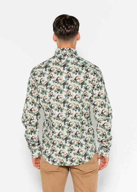 CAMISA ESTAMPADA ELASTÁN TUCÁN