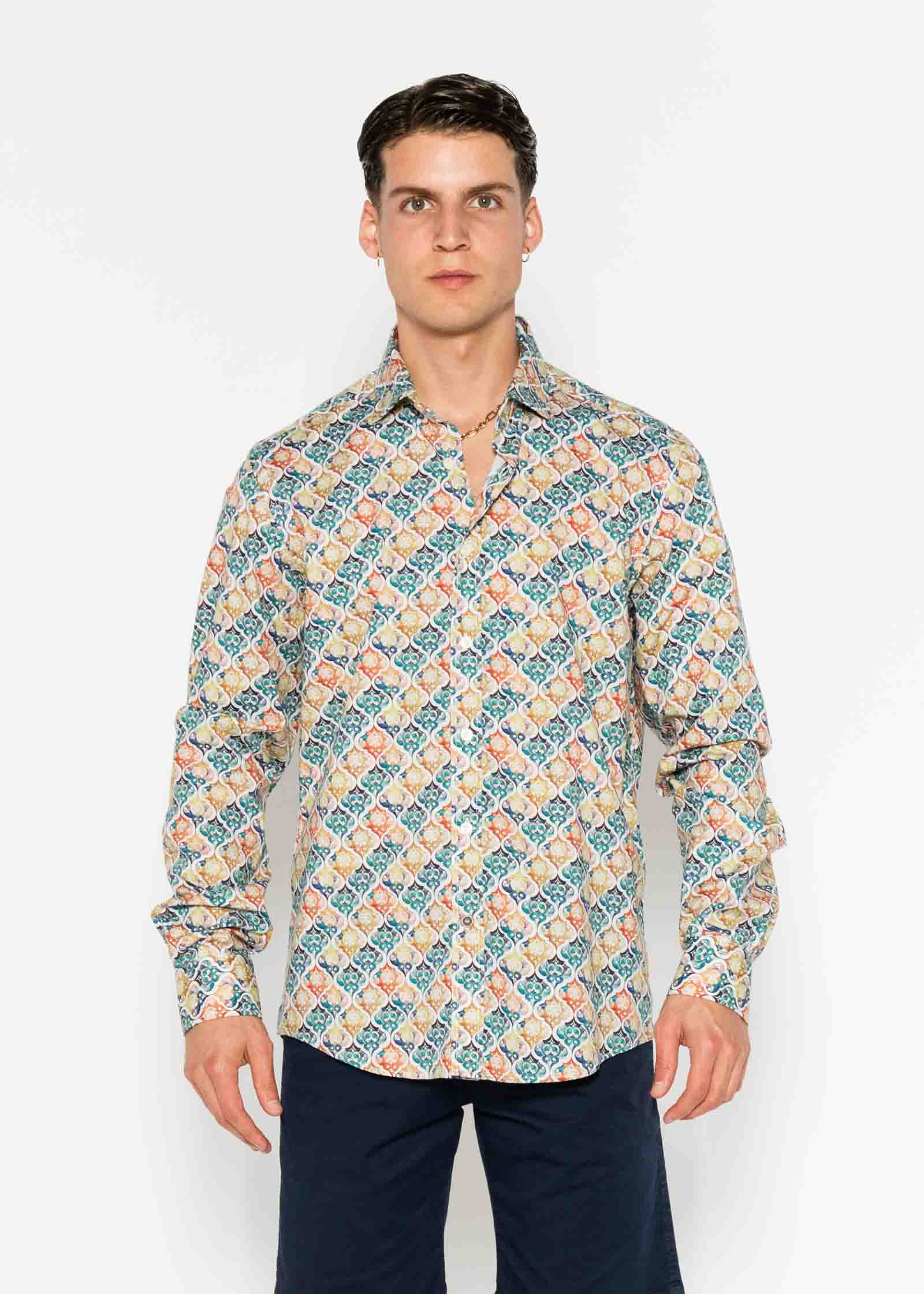 CAMISA ESTAMPADA ELASTÁN MARRUECOS