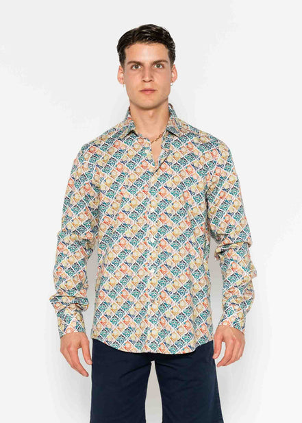 CAMISA ESTAMPADA ELASTÁN MARRUECOS