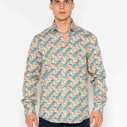 CAMISA ESTAMPADA ELASTÁN MARRUECOS
