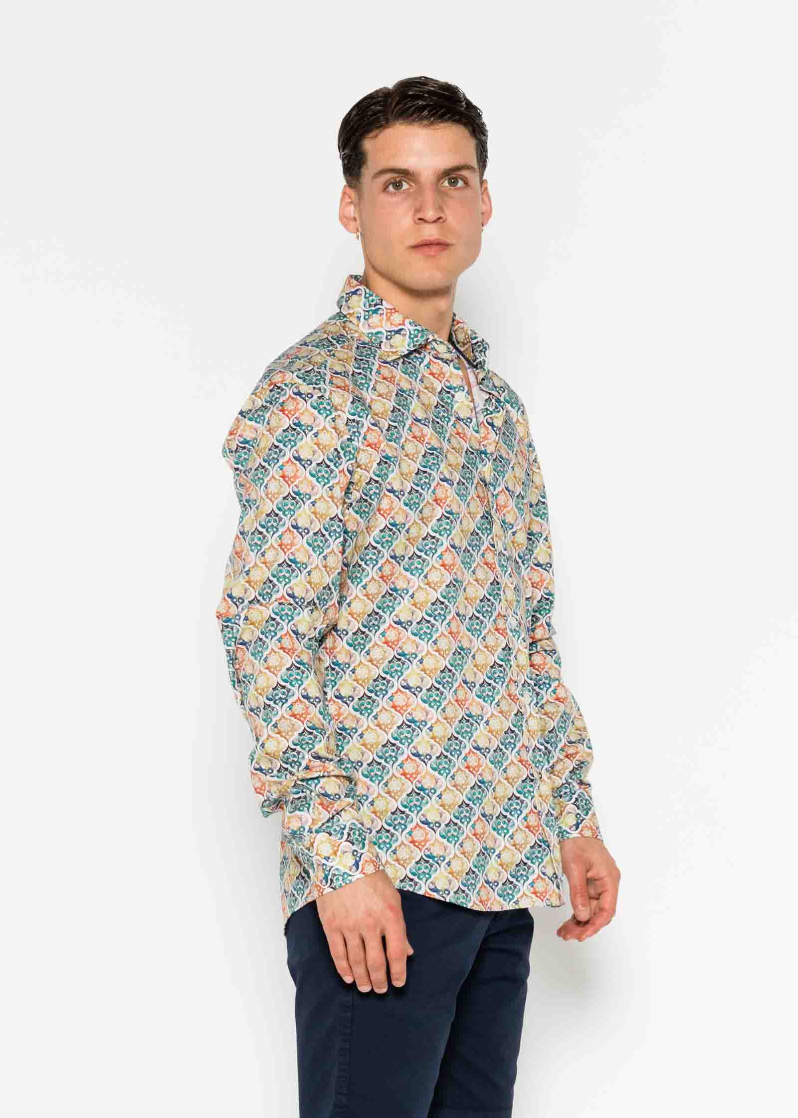 CAMISA ESTAMPADA ELASTÁN MARRUECOS