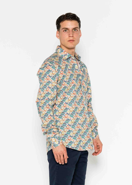 CAMISA ESTAMPADA ELASTÁN MARRUECOS