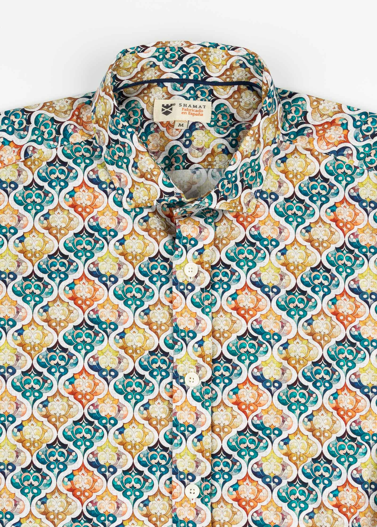 CAMISA ESTAMPADA ELASTÁN MARRUECOS