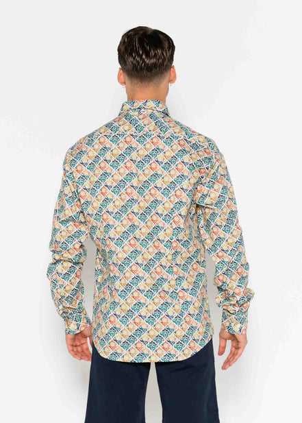 CAMISA ESTAMPADA ELASTÁN MARRUECOS